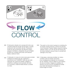 Ventilador de techo modelo baltico. color blanco. potencia: 50 w aspas: ø102cm edm