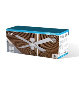 Ventilador de techo modelo baltico. color blanco. potencia: 50 w aspas: ø102cm edm
