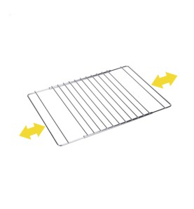 Rejilla para horno cromada extensible 38.5 cm hasta 55 x 31.5 cm