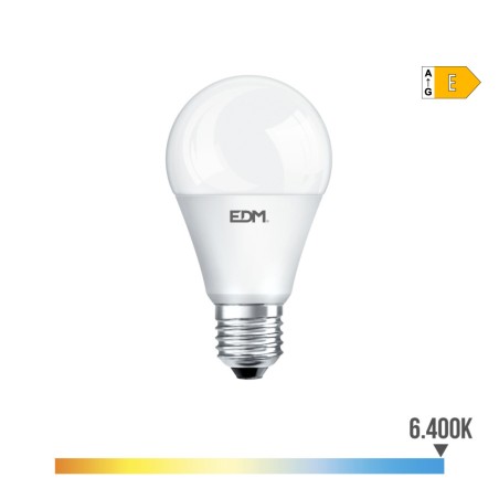 Bombilla standard led e27 20 w 2200 lm 6400 k luz fria ø6,5 x 12,4 cm