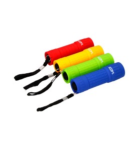 Mini linterna de plástico led cob 60lm 3xaaa (pilas incluidas) colores surtidos