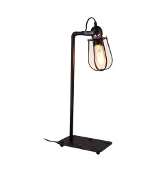 Lámpara de mesa vintage metalica e27 60w 22 x 51cm