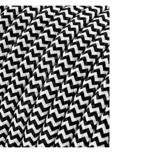 Carrete cable cordón tubular h03vv-f 2 x 0,75 mm² rallado blanco/negro, 25 m euro/m