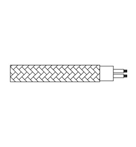 Carrete cable cordón tubular h03vv-f 2 x 0,75 mm² rallado blanco/negro, 25 m euro/m