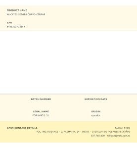 Alicates seeger curvo cerrar