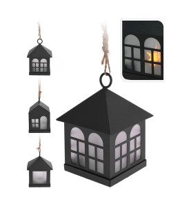Farolito de led 6 x 8 cm negro