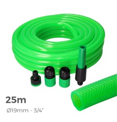 Kit manguera de jardin estandar 25 m (3/4" 19 mm)