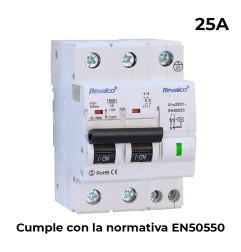 Iga 2p 25a c 10ka - proteccion contra sobretensiones permanente segun normativa en-50550