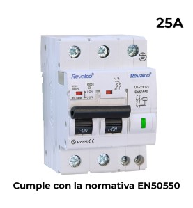 Iga 2p 25a c 10ka - proteccion contra sobretensiones permanente segun normativa en-50550