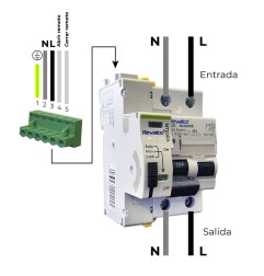 Interruptor diferencial 2p 40a 30ma ac c/reconexion automatica con 3 tiempos de rearme 10/60/300 segundos