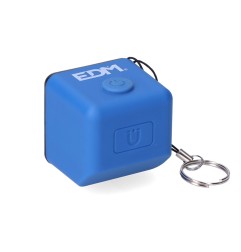 Linterna cubo led recargable. cob 3w 300lm 1.000mah con usb + iman. funcion power bank. colores surtidos