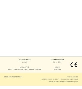 Pila alkalina longlife power aaa - lr03 (blister 6 uds) ø10,5x44,5mm