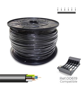 Manguera tubular vv-k06/1kv 5 g 1,50 mm² negra, 100 m. (bobina grande)