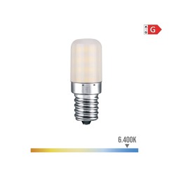 Bombilla pebetero tubular led e14 3 w 250 lm 6400 k luz fria ø1,8 x 5,2 cm