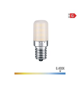 Bombilla pebetero tubular led e14 3 w 250 lm 6400 k luz fria ø1,8 x 5,2 cm