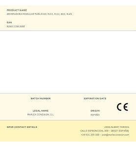 Crimpadora modular para rj10, rj11, rj12, dec, rj45