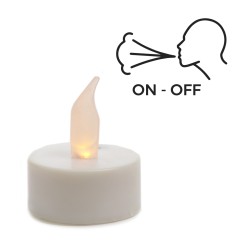 Vela led con funcion soplar ø3,7 cm