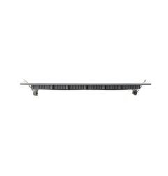 Downlight led empotrable cuadrado 20 w luz fria 6400 k 1500 lm cromado 22 x 22 cm