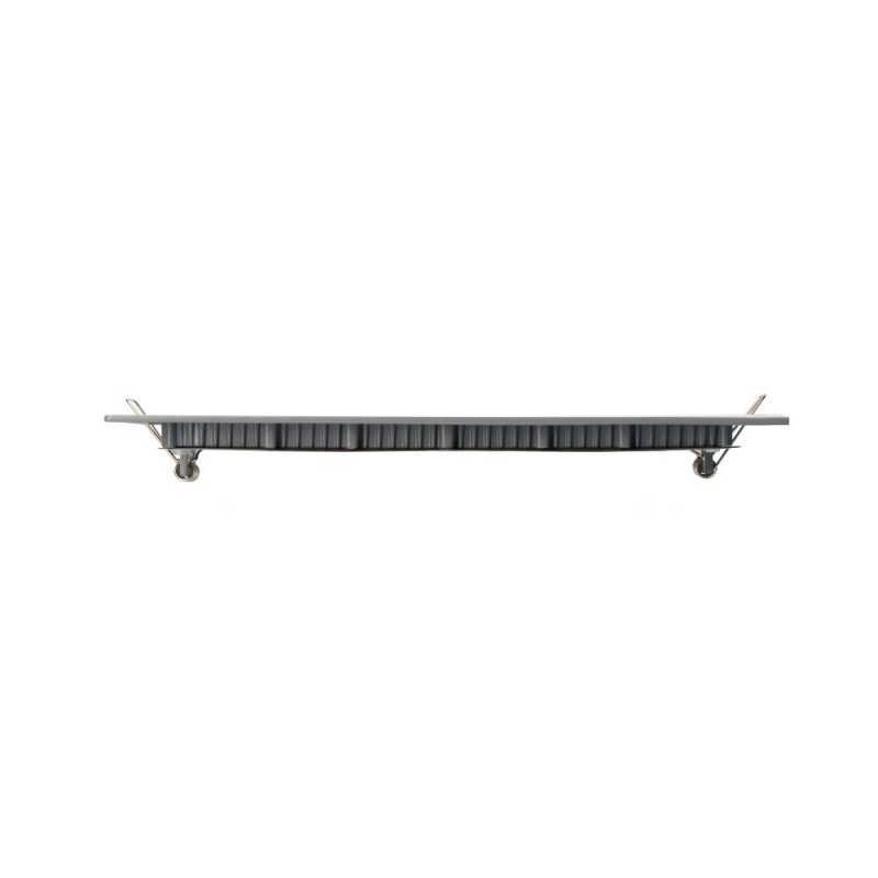 Downlight led empotrable cuadrado 20 w luz fria 6400 k 1500 lm cromado 22 x 22 cm