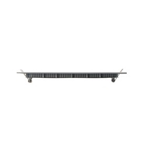 Downlight led empotrable cuadrado 20 w luz fria 6400 k 1500 lm cromado 22 x 22 cm