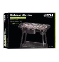 Barbacoa electrica de pie 2000 w 48 x 35 x 70 cm