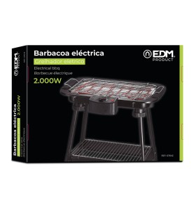 Barbacoa electrica de pie 2000 w 48 x 35 x 70 cm