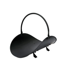 Cesta metálica para leña color negro 48 x 35 x 38 cm