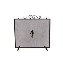 Rejilla salvachispas cuadrada color negro 67,3 x 0,8 x 61 cm