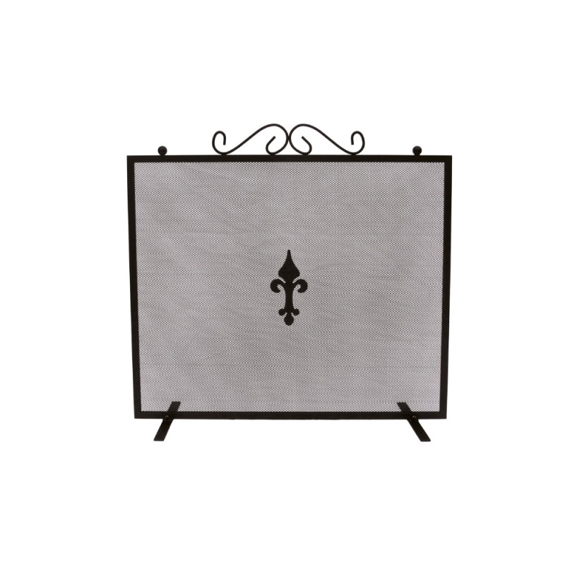 Rejilla salvachispas cuadrada color negro 67,3 x 0,8 x 61 cm