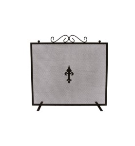 Rejilla salvachispas cuadrada color negro 67,3 x 0,8 x 61 cm