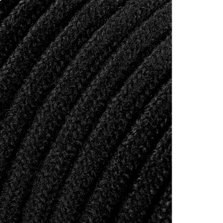 Carrete cable cordón tubular h03vv-f 2 x 0,75 mm² negro, 5 m