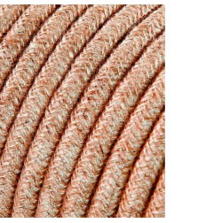 Carrete cable cordón tubular h03vv-f 2 x 0,75 mm² lino, 5 m