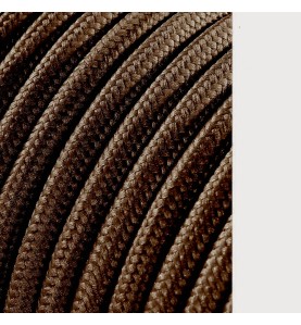 Carrete cable cordón tubular h03vv-f 2 x 0,75 mm² marrón, 5 m
