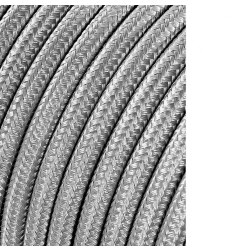 Carrete cable cordón tubular h03vv-f 2 x 0,75 mm² plata, 5 m
