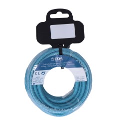 Carrete cable cordón tubular h03vv-f 2 x 0,75 mm² azul claro, 5 m