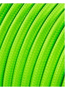 Carrete cable cordón tubular h03vv-f 2 x 0,75 mm² fluor amarillo, 5 m