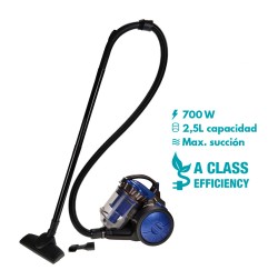 Aspiradora sin bolsa multiciclonico clase "a" 700 w 2,5 l