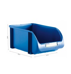 Gaveta apilable color titanium azul 30 cm
