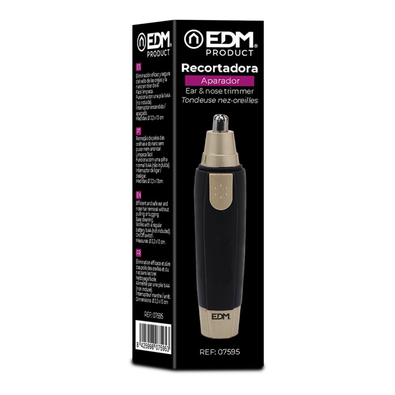 Cortador de vello facial a pilas