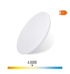 Aplique led circular de superficie 24 w 4000 k 2490 lm ø38 x 6,2 cm