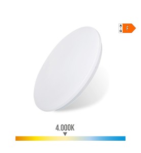 Aplique led circular de superficie 24 w 4000 k 2490 lm ø38 x 6,2 cm