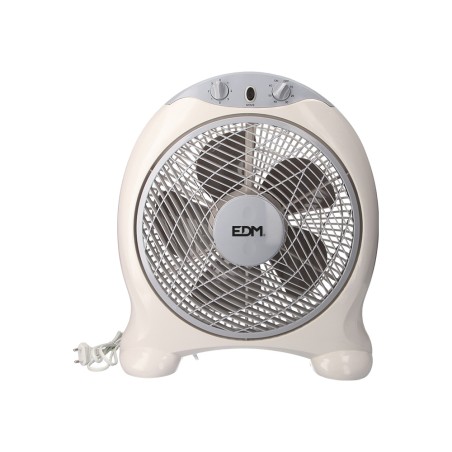 Ventilador box fan, blanco/gris, potencia 45 w 60db aspas ø30,5 cm 38,5 x 13 x 46 cm