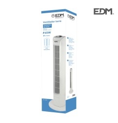 Ventilador de torre. potencia: 45 w 60db, blanco 21 x 78 cm