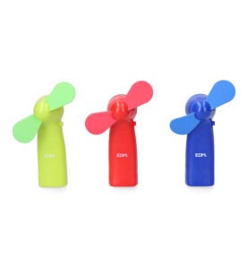 Ventilador a pilas "funny colors" 2 x aa (no incluidas) edm colores surtidos