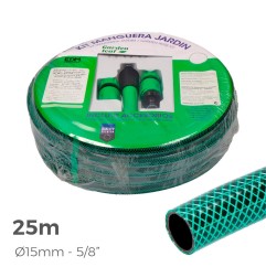 Kit manguera de jardin basic 25 m (5/8" 15 mm)
