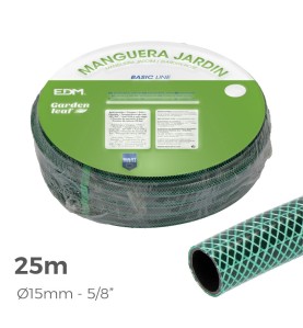 Manguera de jardin basic 25 m (5/8" 15 mm)