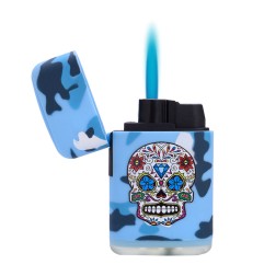 Encendedor electrónico capsula camuflaje, colores surtidos