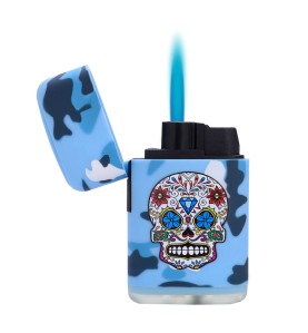 Encendedor electrónico capsula camuflaje, colores surtidos