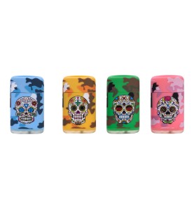 Encendedor electrónico capsula camuflaje, colores surtidos