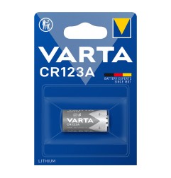 Pila varta lithium cr123a 3v (blister 1 unid.) ø17x34,5mm